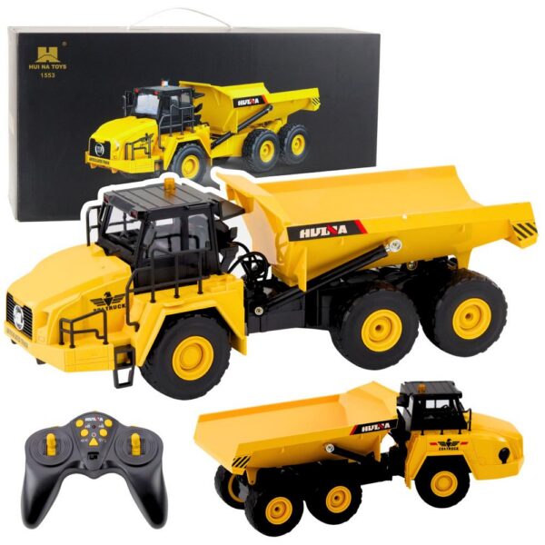 Huina 1553 RC Dump Truck 1/16 Scale 11CH Construction Vehicle with Sound & Lights India