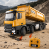 Huina 1536 1:14 Alloy RC Dump Truck – 12CH Large 8-Wheel Heavy Construction Transport Vehicle