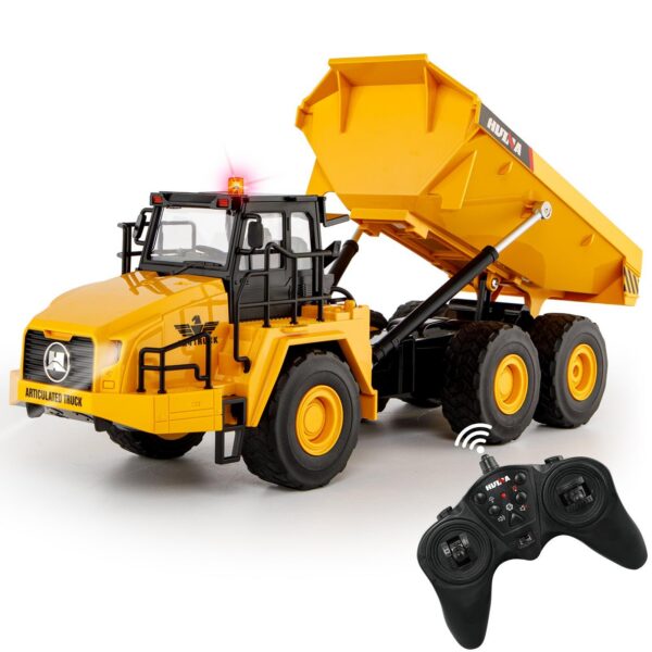 Huina 1553 RC Dump Truck 1/16 Scale 11CH Construction Vehicle with Sound & Lights India