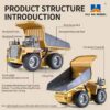 Huina 1533 Scale RC Dump Truck – 1:18 Remote Control Tipper Construction (India)