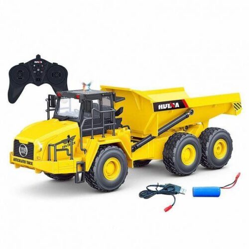Huina 1553 RC Dump Truck 1/16 Scale 11CH Construction Vehicle with Sound & Lights India