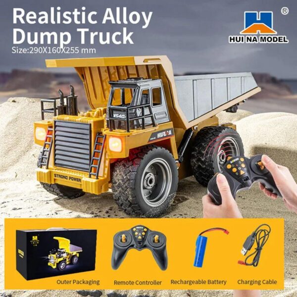 Huina 1533 Scale RC Dump Truck – 1:18 Remote Control Tipper Construction (India)